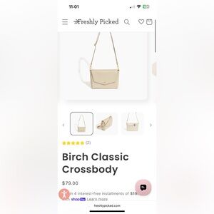 Freshly Picked Cream Crossbody Bag